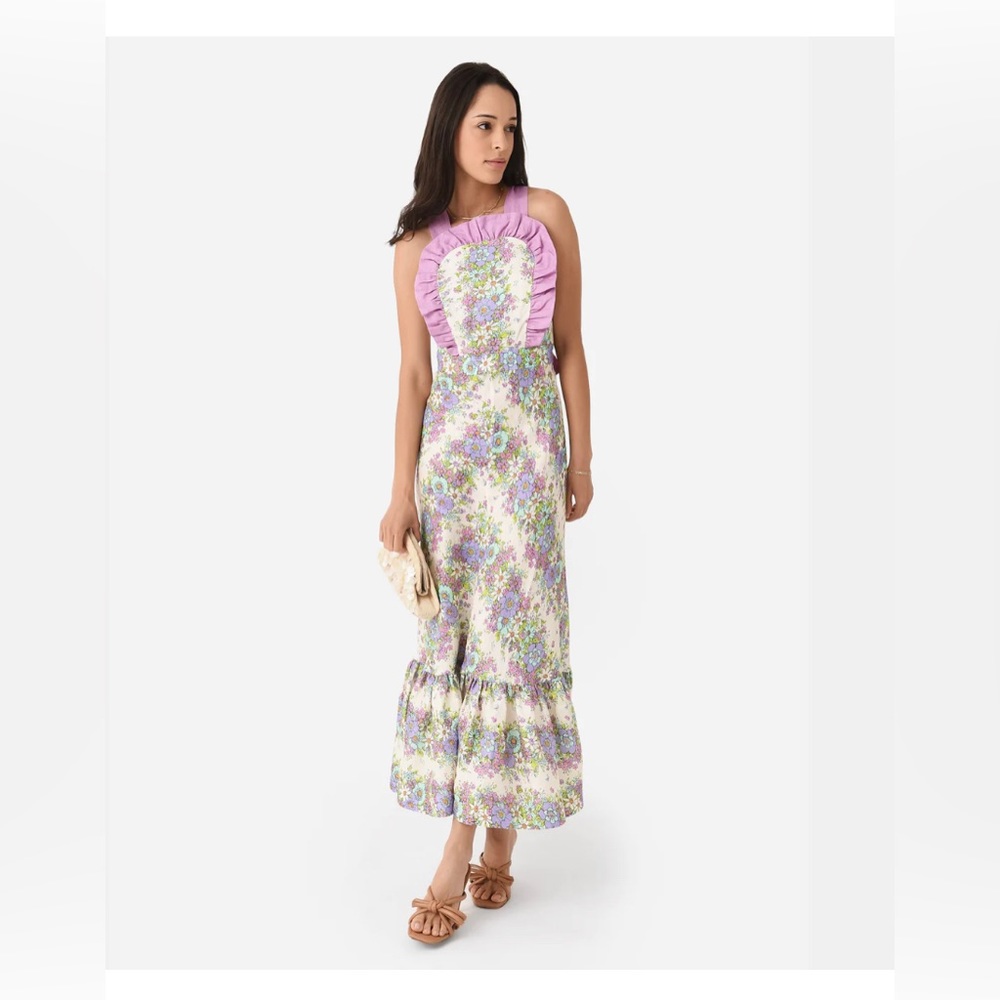 Alemais apron maxi